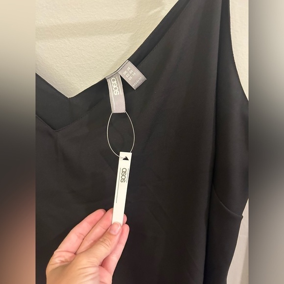 ASOS Flowy Tank Top Black 14 - Picture 4 of 7